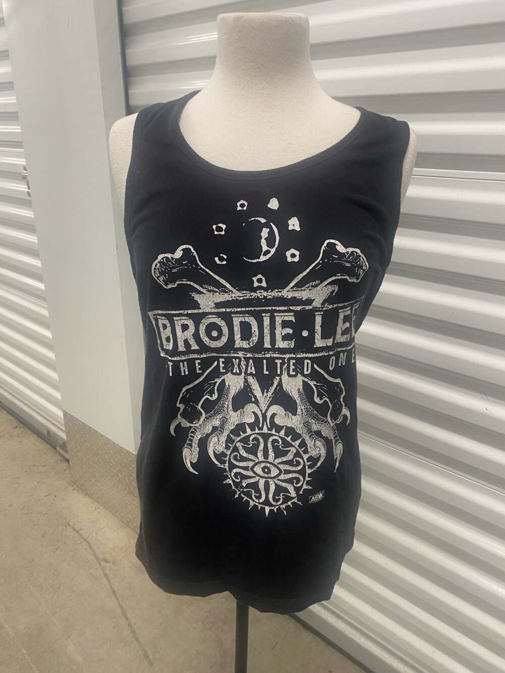 AEW Brodie Lee The Exalted One Black Sleeveless Tank Top